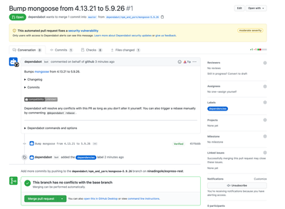 details of the pull-request