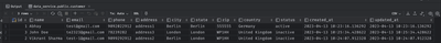 Result Window